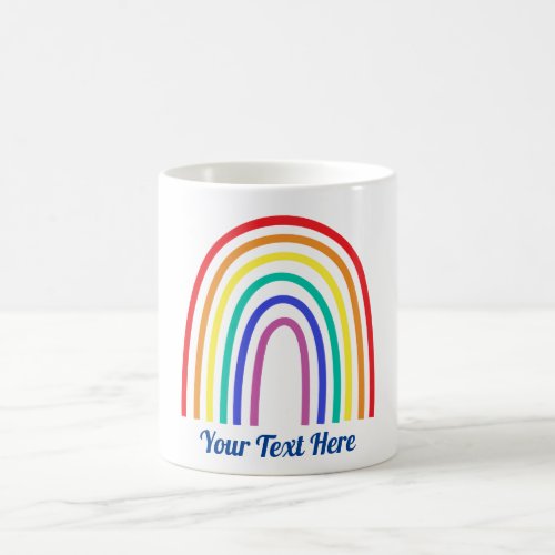 Create Your Own Modern Rainbow Teacher Coffee Mug