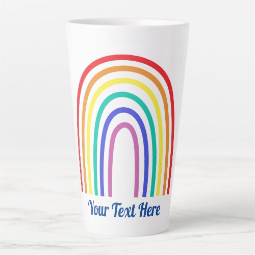 Create Your Own Modern Rainbow Teacher Latte Mug