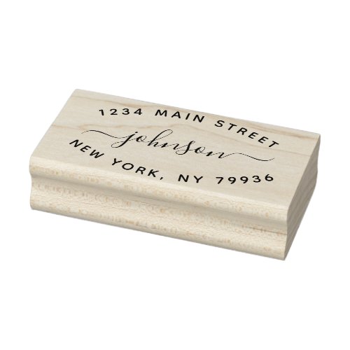 Create Your Own Modern Return  Address Rubber Stamp