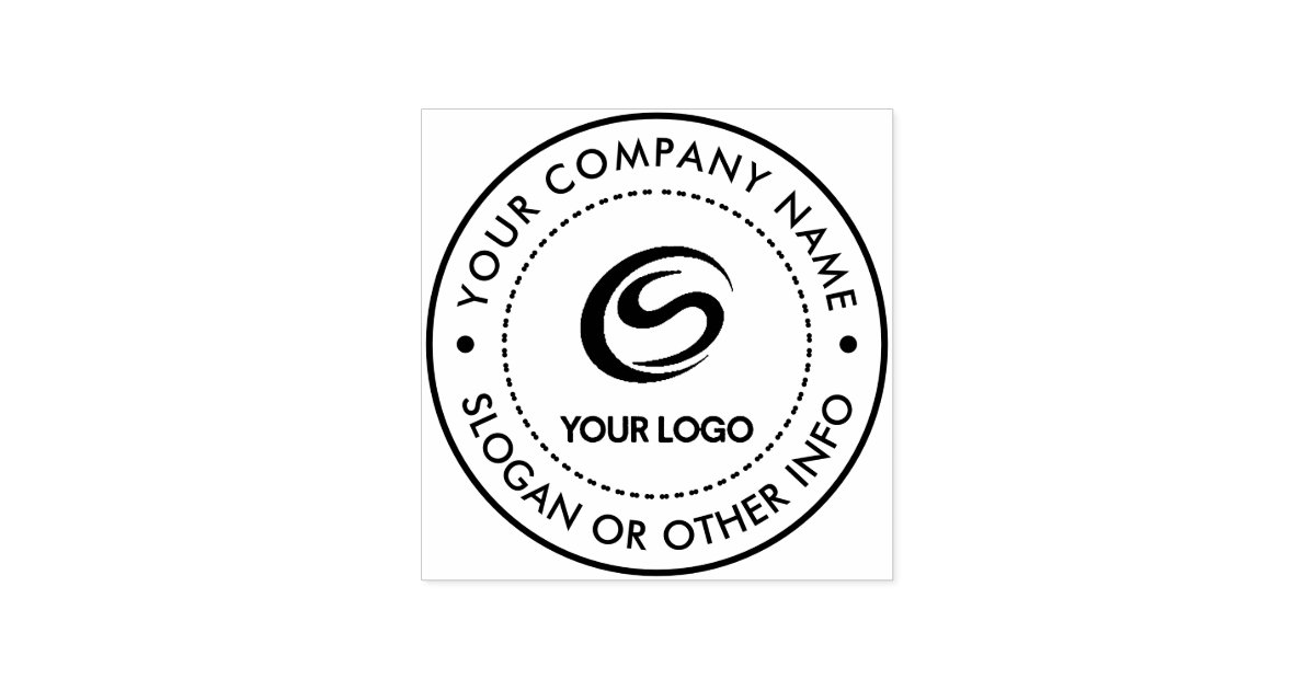 company round rubber stamp designs