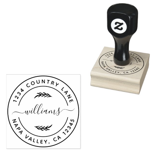 Create your own Custom Business Logo Rubber Stamp | Zazzle