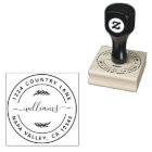 Create Your Own Modern Round Return Address