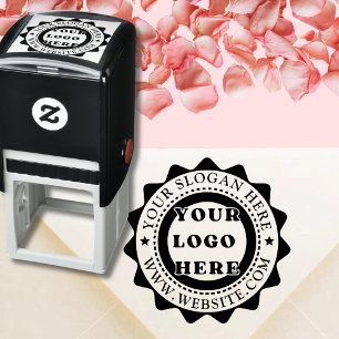 Create Your Own Modern Round Return Address Self-inking Stamp
