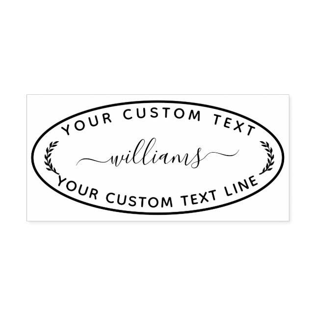 Create Your Own Modern Round Return Rubber Stamp (Imprint)