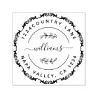 Create Your Own Modern Round Return  Self-inking 