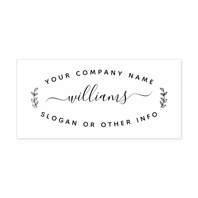 Create Your Own Modern Round Return Self-inking Stamp (Design)