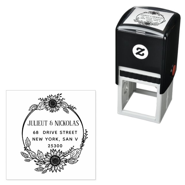 Create Your Own Modern Round  Self-inking Stamp (In Situ)