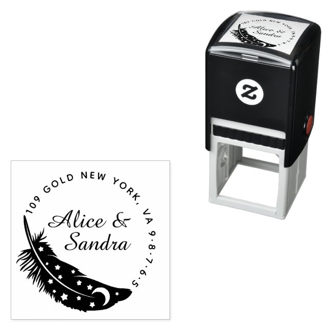 Create Your Own Modern Round  Self-inking Stamp (In Situ)
