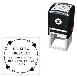 Create Your Own Modern Round  Self-inking Stamp