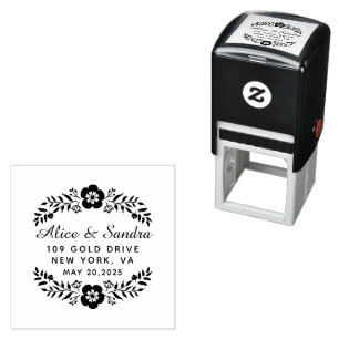 Create Your Own Modern Round  Self-inking Stamp