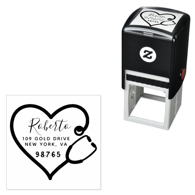 Create Your Own Modern Round  Self-inking Stamp (In Situ)