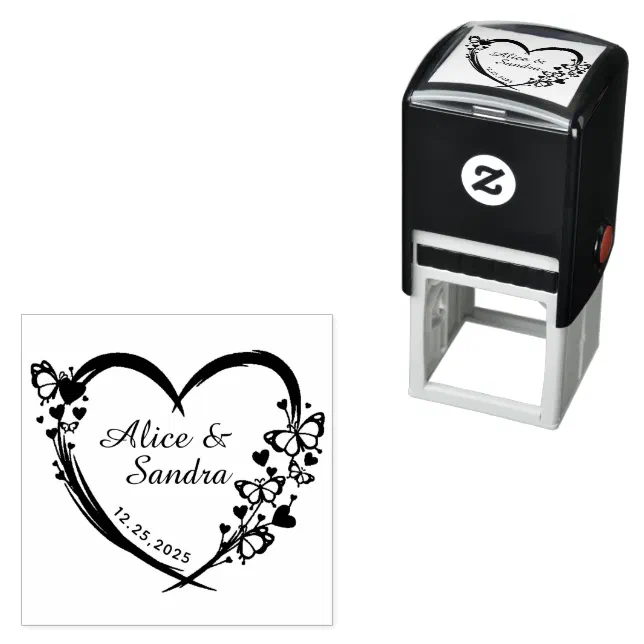 Modern Ink Stamp Design Create Your Own Modern Round Self-inking Stamp | Zazzle