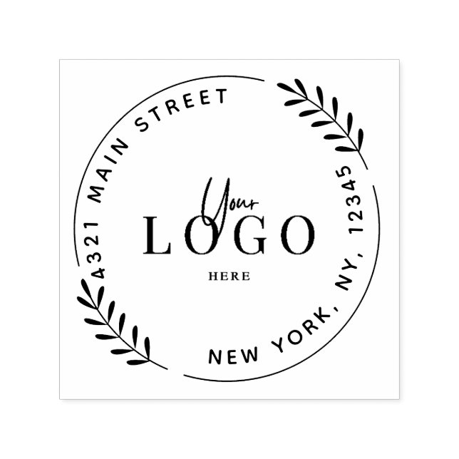 Create Your Own Modern Round  Self-inking Stamp (Design)