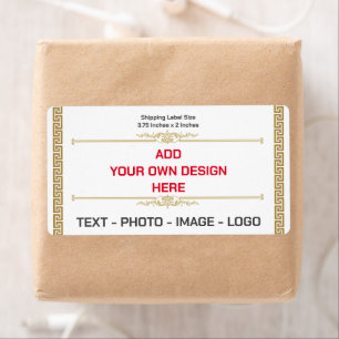 Create your own Modern Simple Shipping Label