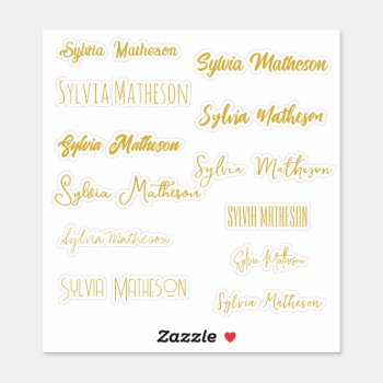 Create Your Own Modern Stylish Name  Sticker by HasCreations at Zazzle