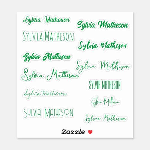 Create Your Own Modern Stylish Name  Sticker