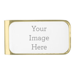 Create Your Own Money Clip, Gold Plated Gold Finish Money Clip