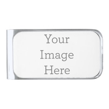 Create Your Own Money Clip  Silver Plated Silver Finish Money Clip by zazzle_templates at Zazzle