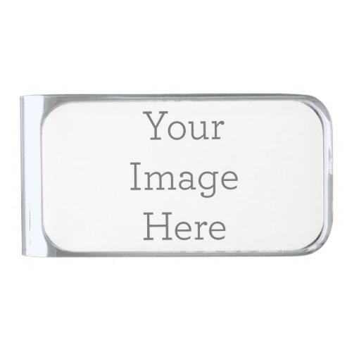 Create Your Own Money Clip Silver Plated Silver Finish Money Clip