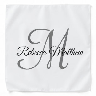 Create your own monogram editable colour bandana