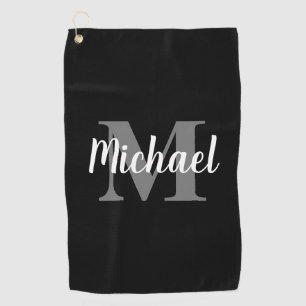 Create Your Own Monogram Initial Name Golf Towel