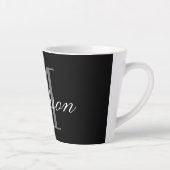 Create Your Own Monogram Initial Name Latte Mug (Right)