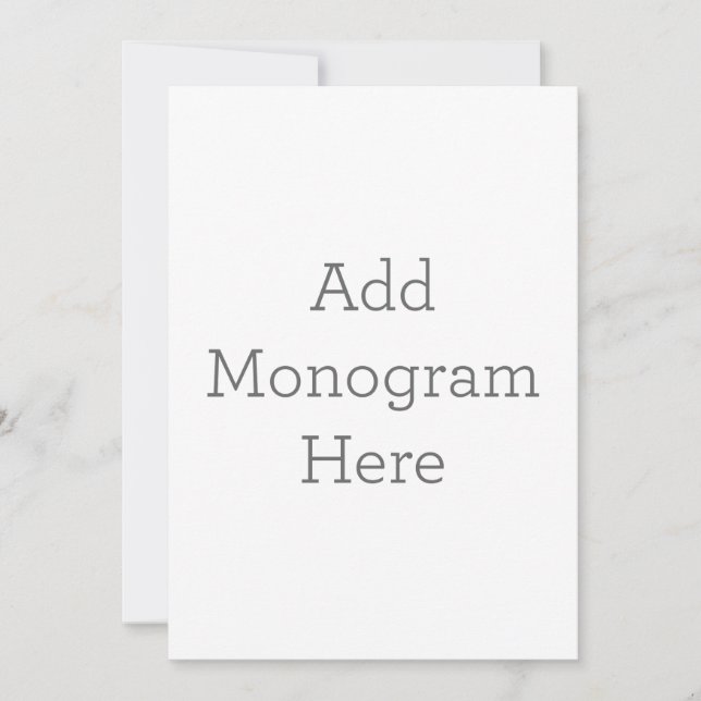 Flat Invitation, Size: 5" x 7", Paper: Signature Matte, Corner: Squared, Envelopes: White, Print Quality: Standard