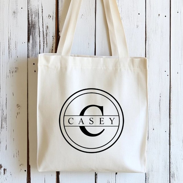 Create Your Own Monogram Personalized Tote Bag (Creator Uploaded)