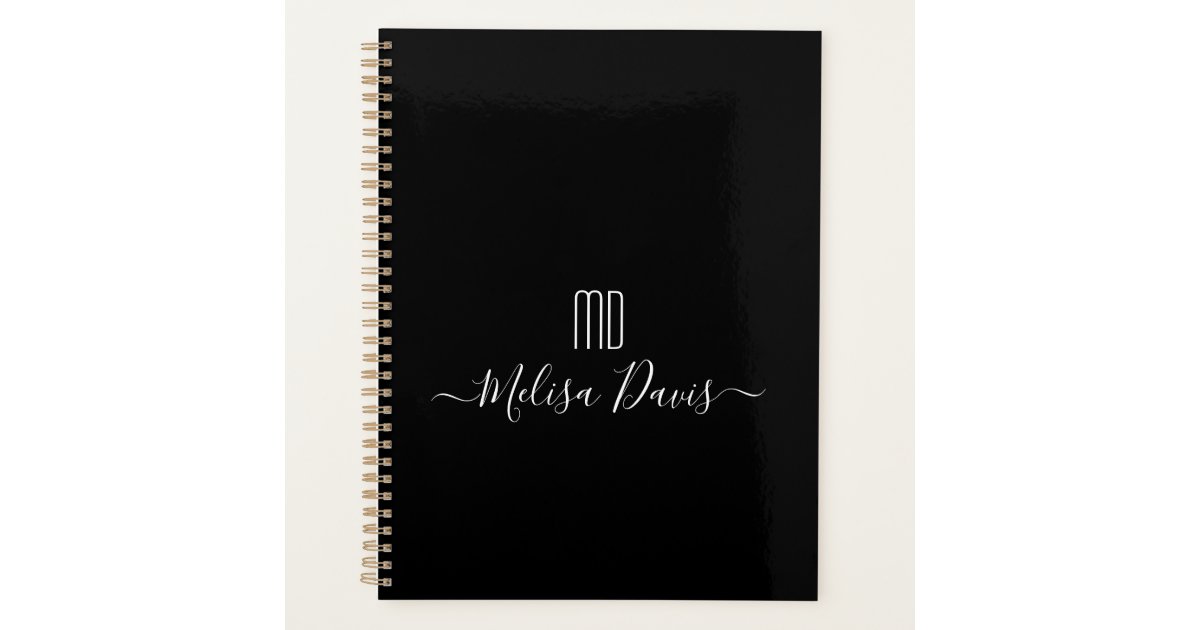 Create Your Own Monogram Planner Zazzle
