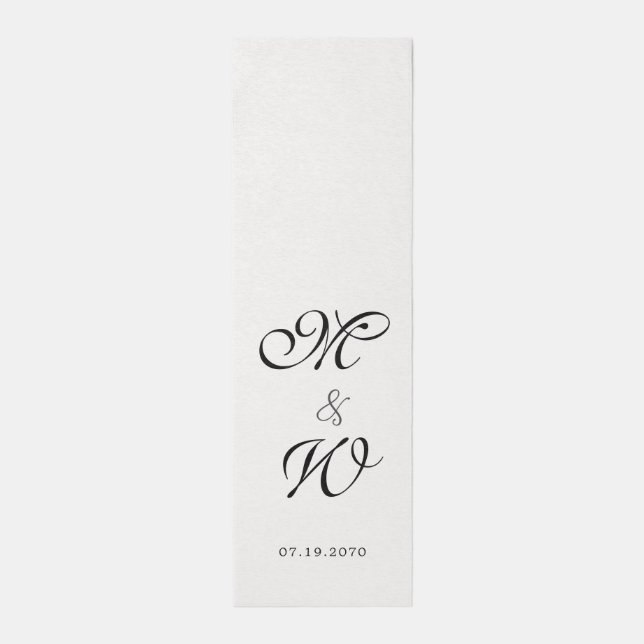  Create Your Own Monogram Wedding Aisle Runner (Front (Vertical))