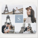 Create Your Own Monogrammed 4-Photo Gallery Mouse Pad<br><div class="desc">Add your photos and custom monogram for a special one of a kind design.</div>