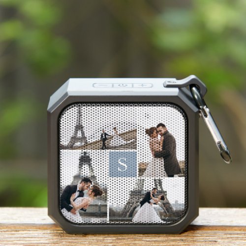 Create Your Own Monogrammed 5_Photo Collage Bluetooth Speaker