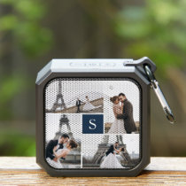 Create Your Own Monogrammed 5-Photo Collage Bluetooth Speaker