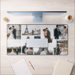 Create Your Own Monogrammed 8-Photo Blue Collage Desk Mat<br><div class="desc">Elevate your workspace with our Monogrammed 8-Photo Collage Desk Mat! Personalize your desk area with cherished memories and your unique monogram. Perfect for work or study spaces,  it adds a personal touch to your productivity. Design yours today and turn your desk into a canvas of inspiration!</div>