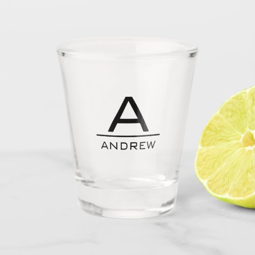 create your own monogrammed shot glass