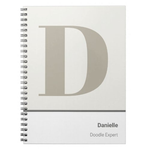 Create Your Own Monogrammed Sketchbook Notebook