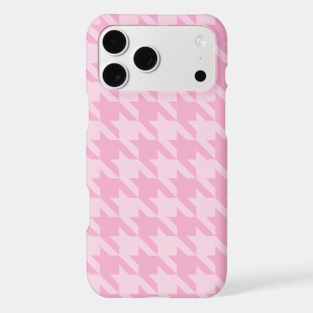 Create Your Own Monotone Houndstooth Iphone Case (Back)