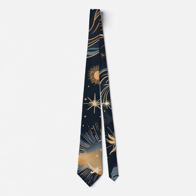 Create Your Own Moon Goddess Celestial Neck Tie (Front)