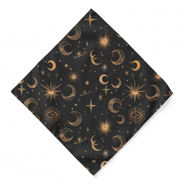 Create Your Own Moons & Planets Celestial Bandana (Front)