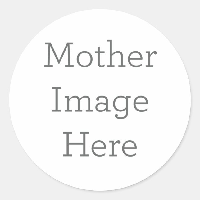 Custom Classic Round Stickers, Format: Sheet of Stickers, Size: Small, 1½ inch (sheet of 20), Paper Type: Glossy White Paper (Front)