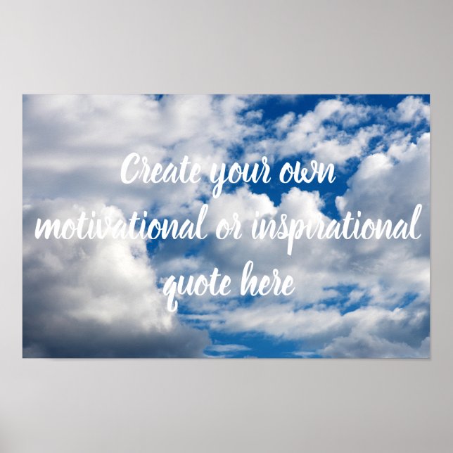 Create your own motivation poster (Front)