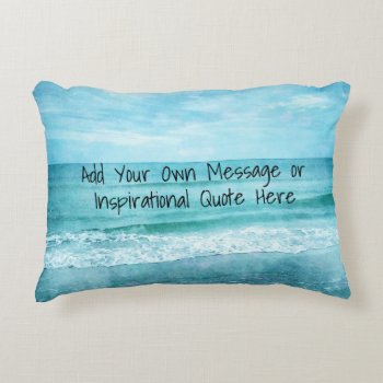 Create Your Own Motivational Inspirational Quote Accent Pillow by Coolvintagequotes at Zazzle