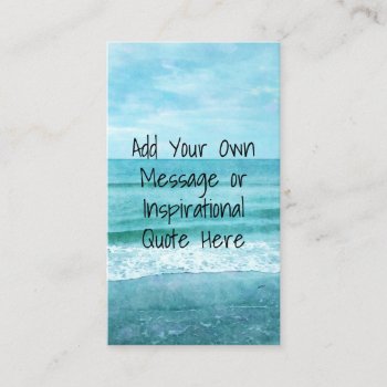 Create Your Own Motivational Inspirational Quote Business Card by Coolvintagequotes at Zazzle