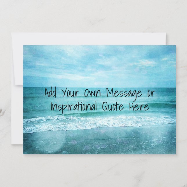 Create Your Own Motivational Inspirational Quote Card (Front)