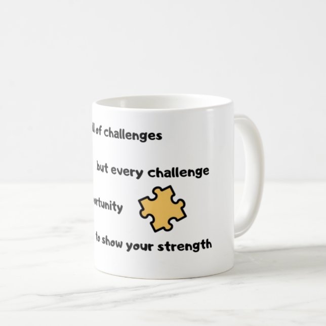 Create Your Own Motivational Inspirational Quote  Coffee Mug (Front Right)