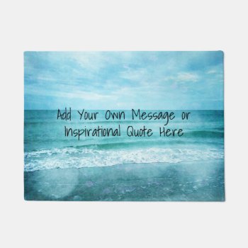 Create Your Own Motivational Inspirational Quote Doormat by Coolvintagequotes at Zazzle