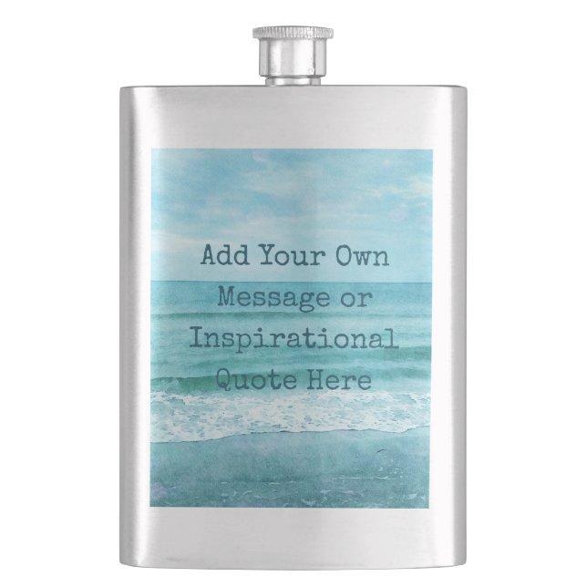 Create Your Own Motivational Inspirational Quote Flask (Front)