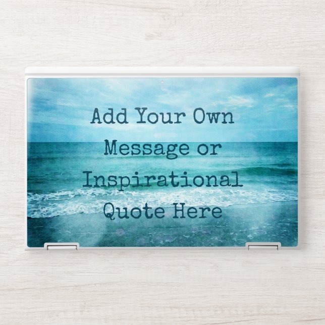 Create Your Own Motivational Inspirational Quote HP Laptop Skin (Front)