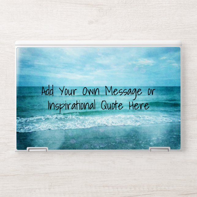 Create Your Own Motivational Inspirational Quote HP Laptop Skin (Front)