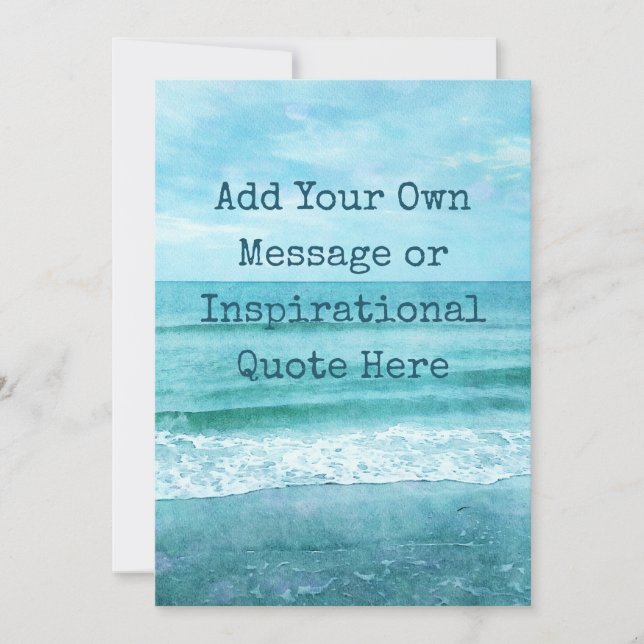 Create Your Own Motivational Inspirational Quote Invitation (Front)